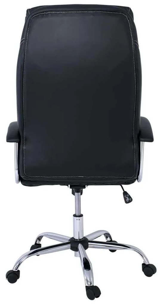 Πολυθρόνα Διευθυντή BF5700 Pu Μαύρο/Χρώμιο