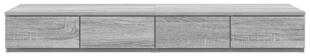 vidaXL Συρτάρια Κρεβατιού Γκρι Σονομά 120x36,5x16,5 cm Επεξεργασμένο Ξύλο