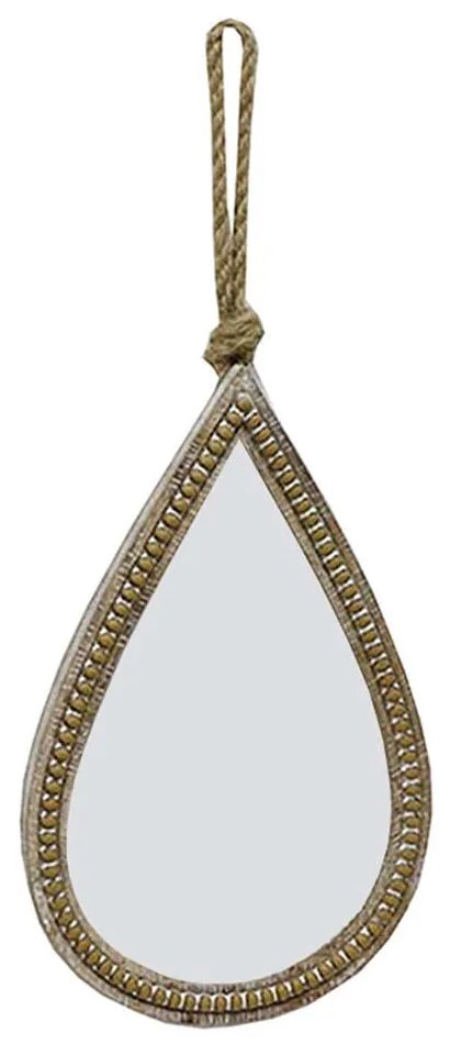 Καθρέπτης Τοίχου Tear 11-0304 26x4x39,5cm Natural Ξύλο,Γυαλί