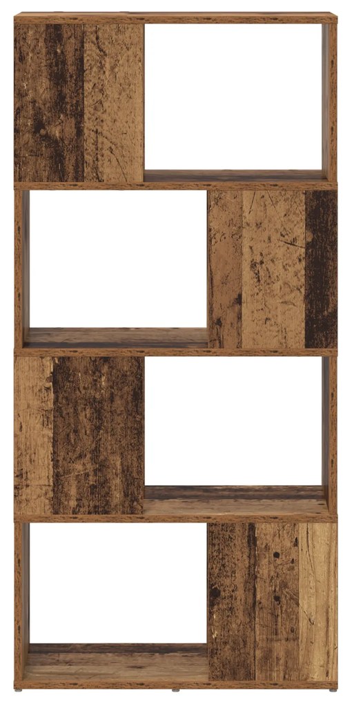 vidaXL Μονάδα Αποθήκευσης Παλαιό ξύλο MDF 60 x 24 x 124 εκ.