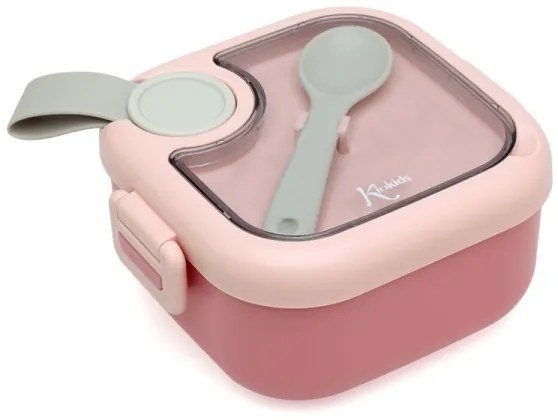 Ταπεράκι Φαγητού Kiokids Pink με Κουταλάκι 750ml
