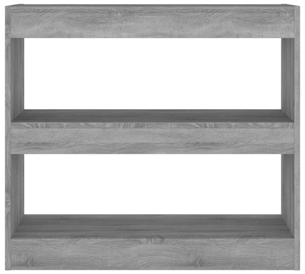 vidaXL Βιβλιοθήκη/Διαχωριστικό Χώρου Γκρι Sonoma 80 x 30 x 72 εκ.