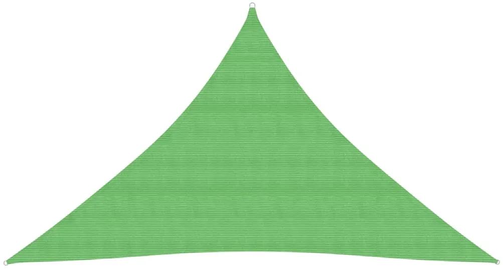 Πανί Σκίασης Ανοιχτό Πράσινο 3 x 3 x 4,2 μ. από HDPE 160 γρ./μ²