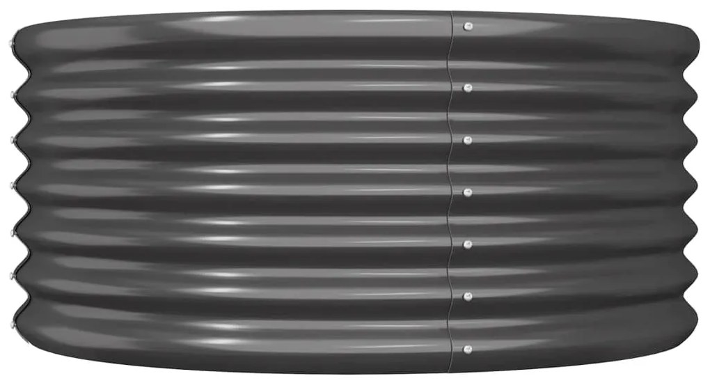 vidaXL Ζαρντινιέρα Ανθρακί 80x80x36 εκ. Ατσάλι με Ηλεκτρ. Βαφή Πούδρας