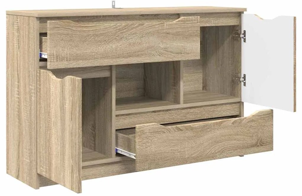 vidaXL Πλαϊνό γραφείο Δρύς Sonoma 100 x 30 x 65,6 Επεξεργασμένο ξύλο