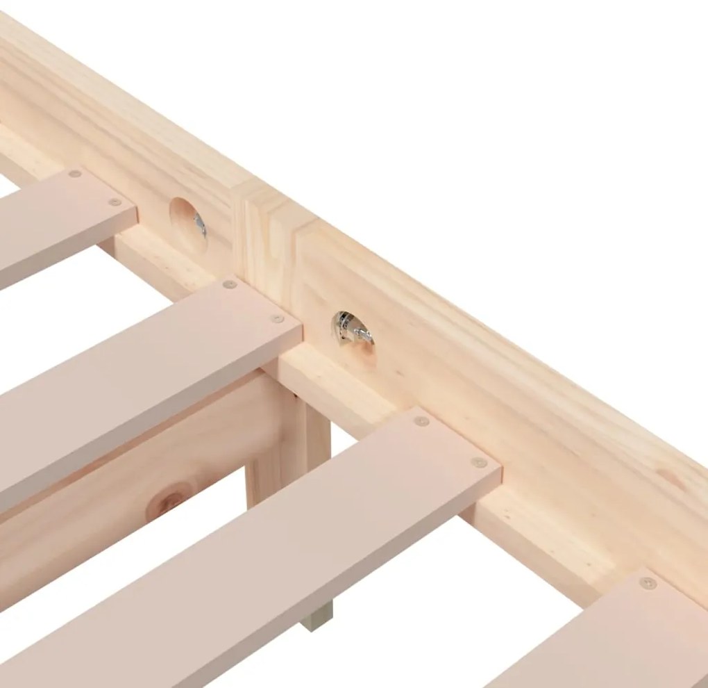 vidaXL Σκελετός Κρεβατιού Χωρίς Στρώμα 120x200 εκ Μασίφ Ξύλο