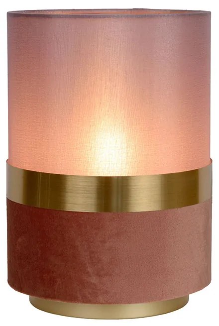 Φωτιστικό Επιτραπέζιο Lucide 10508-01-66 EXTRAVAGANZA TUSSE Ροζ (Pink)|Χρυσό Χρώμα (Gold Coloured)