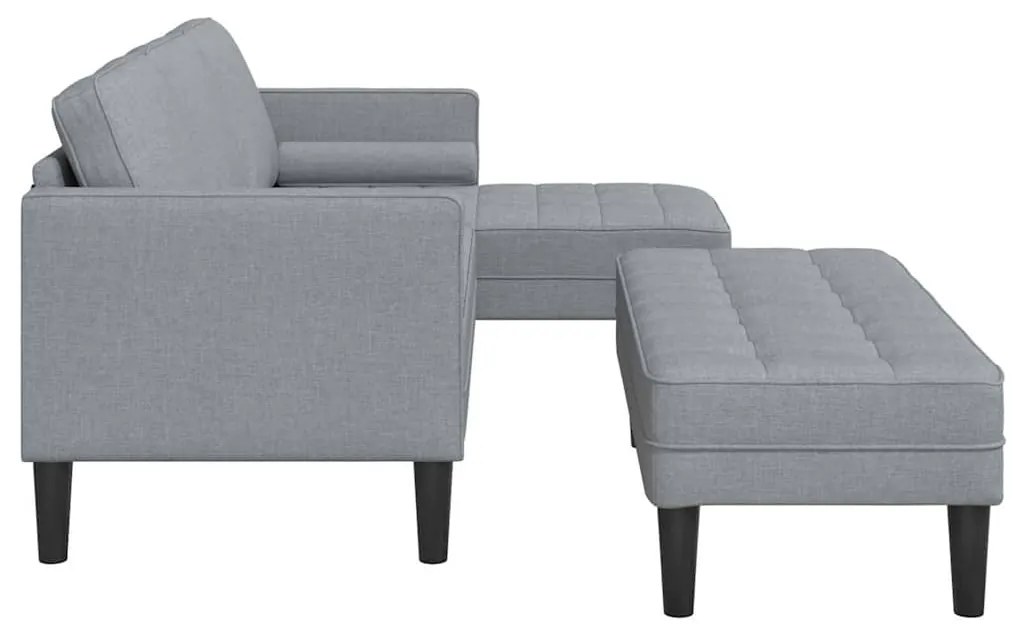 vidaXL Σετ Καναπέ 2 pcs Ανοιχτό γκρι 173 x 131 x 67 εκ ύφασμα