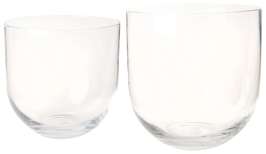 Table Vase Eladro 27cm σε σχήμα U διάφανο 5468-009A