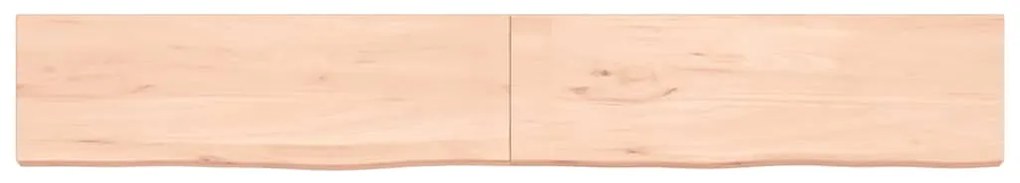 vidaXL Ράφι Τοίχου 200x30x(2-4) εκ. από Ακατέργαστο Μασίφ Ξύλο Δρυός