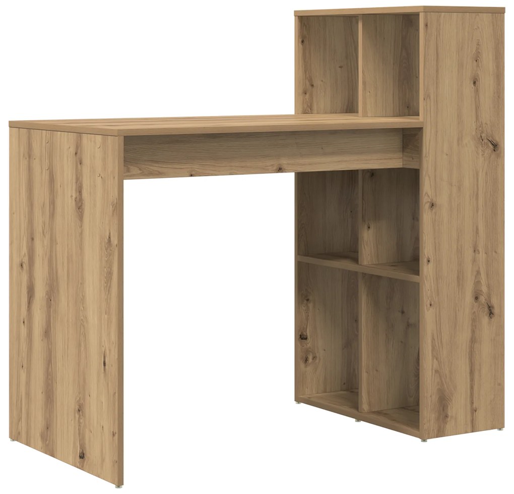 vidaXL Γραφείο Συγγραφής Artisan Oak Μοριοσανίδα Μεσαίο