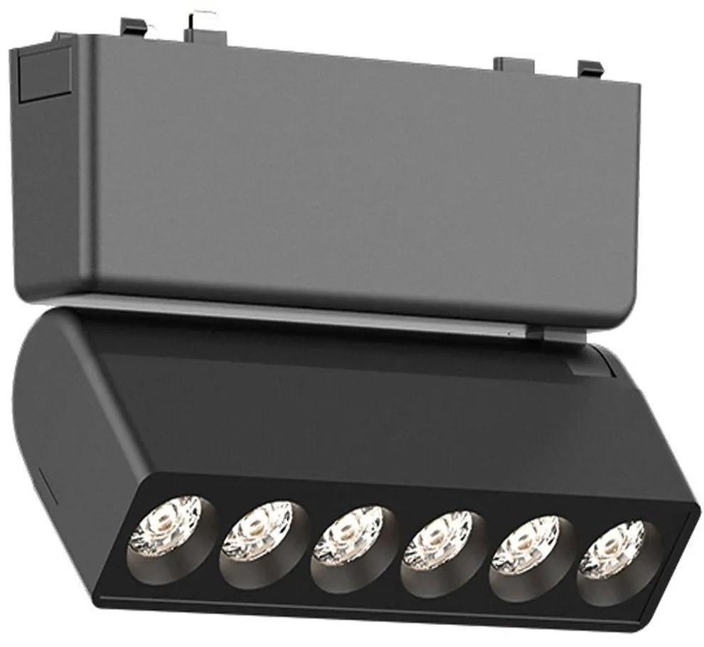 Σποτ Μαγνητικής Ράγας Ultra-Thin T03301-BL 12,2x2,6x8cm Led 480lm 6W 3000K Black Inlight