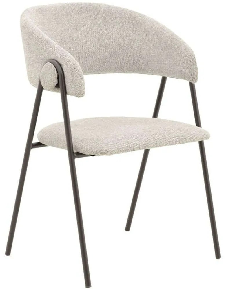 Καρέκλα Rachele 264-000001 52x53x83cm Light Grey Μέταλλο,Ύφασμα