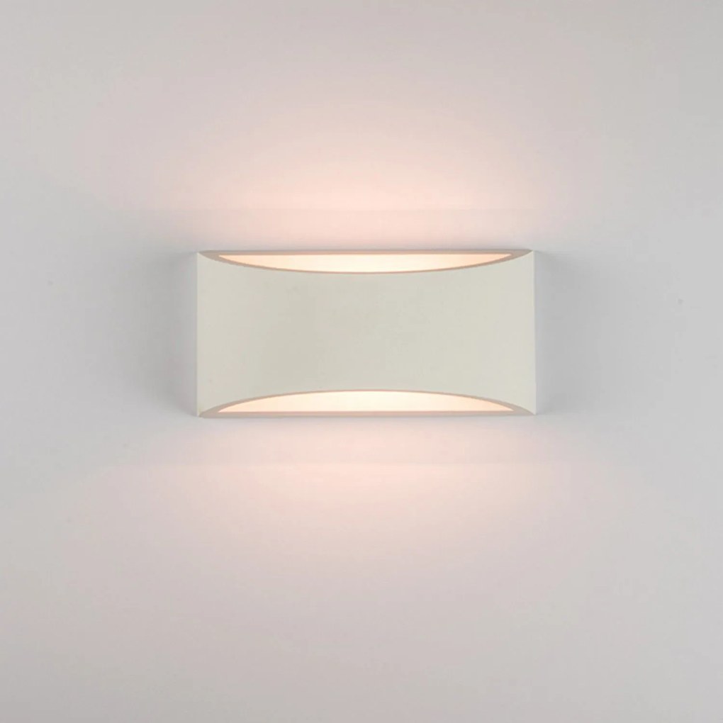 Φωτιστικό Τοίχου - Απλίκα 180025 White Plaster