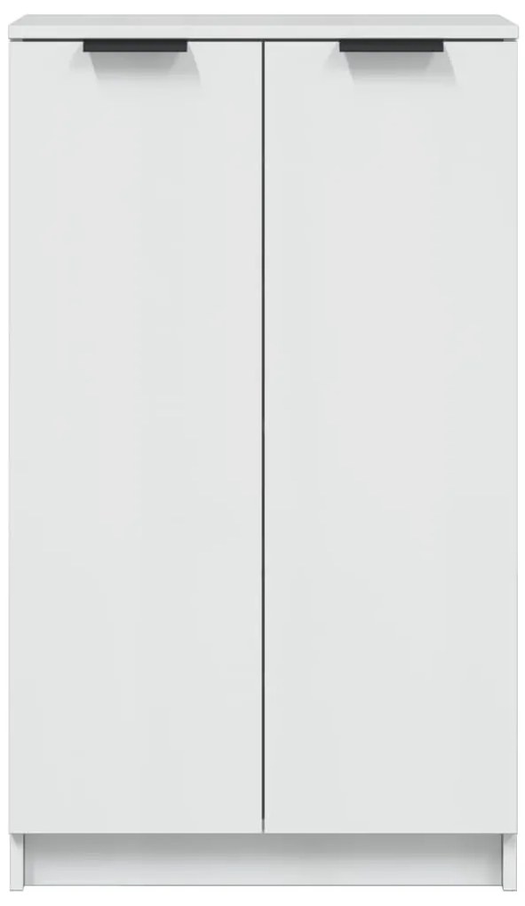 vidaXL Παπουτσοθήκη Γυαλιστερό Λευκό 59x35x100,5 εκ. Επεξεργασμένο Ξύλο