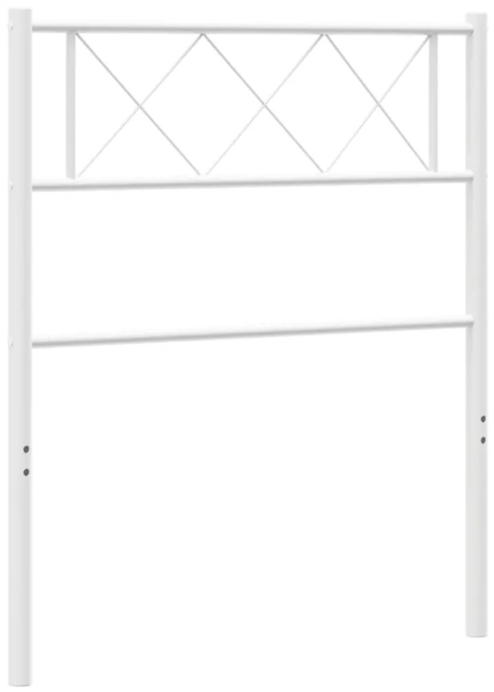 vidaXL Κεφαλάρι Λευκό 107 εκ. Μεταλλικό