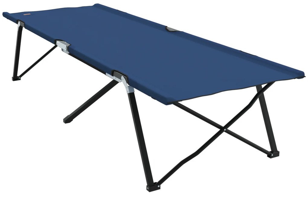 vidaXL Folding Sun Bed with Carry Bag Μπλε 600D Oxford Fabric