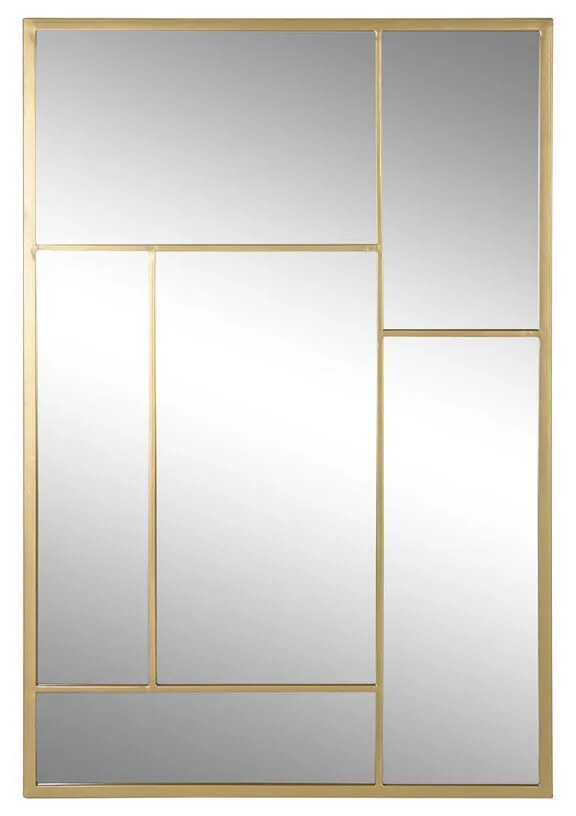 Τοίχο καθρέφτη Home ESPRIT Χρυσό 60 x 2 x 90 cm