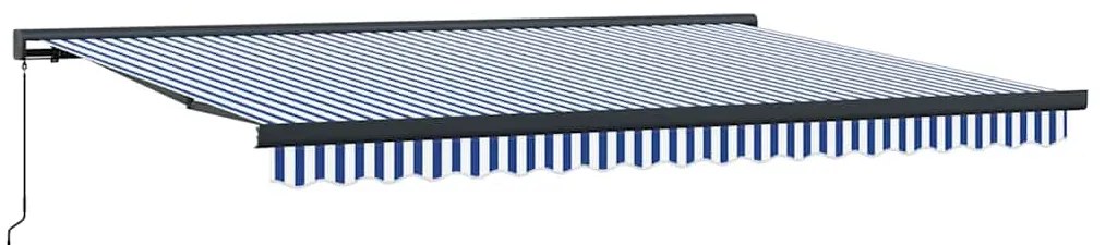 vidaXL Σκηνίτσα Αναδιπλούμενη Μπλε και άσπρο 450 x 300 εκ