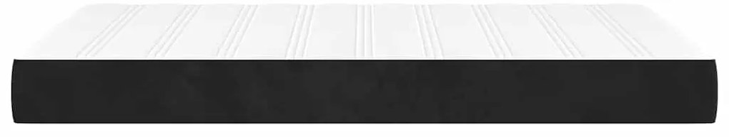 vidaXL Στρώμα με Pocket Springs Μαύρο 120x220x20 εκ. Βελούδινο