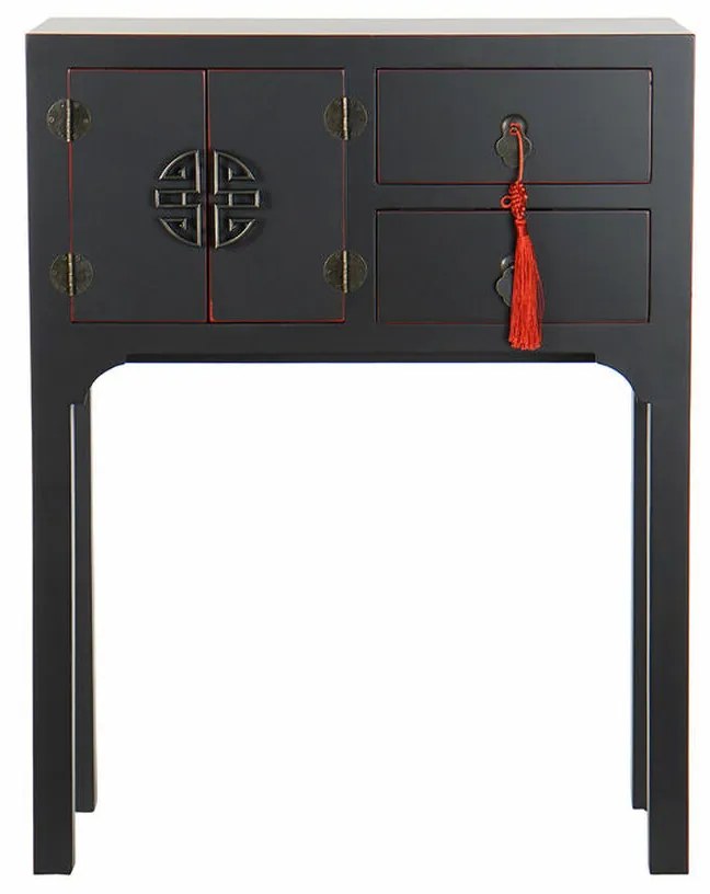 Έπιπλο Εισόδου DKD Home Decor Μαύρο 63 x 26 x 83 cm