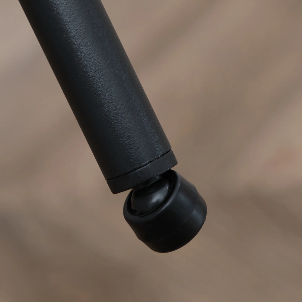 HOMCOM Καρέκλες Τραπεζαρίας, Σετ 2 τεμαχίων, Άνετες, Όψη λινό, Μεταλλικός σκελετός, Έως 120 kg, Μπεζ