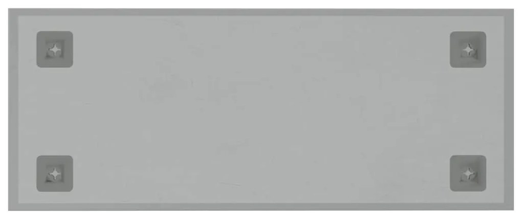 vidaXL Πίνακας Επιτοίχιος Μαγνητικός Λευκός 50 x 20 εκ. Ψημένο Γυαλί