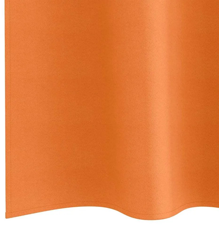 vidaXL Κουρτίνες 2 pcs Φωτεινό Πορτοκάλι 175x140εκ. Πολυεστέρας