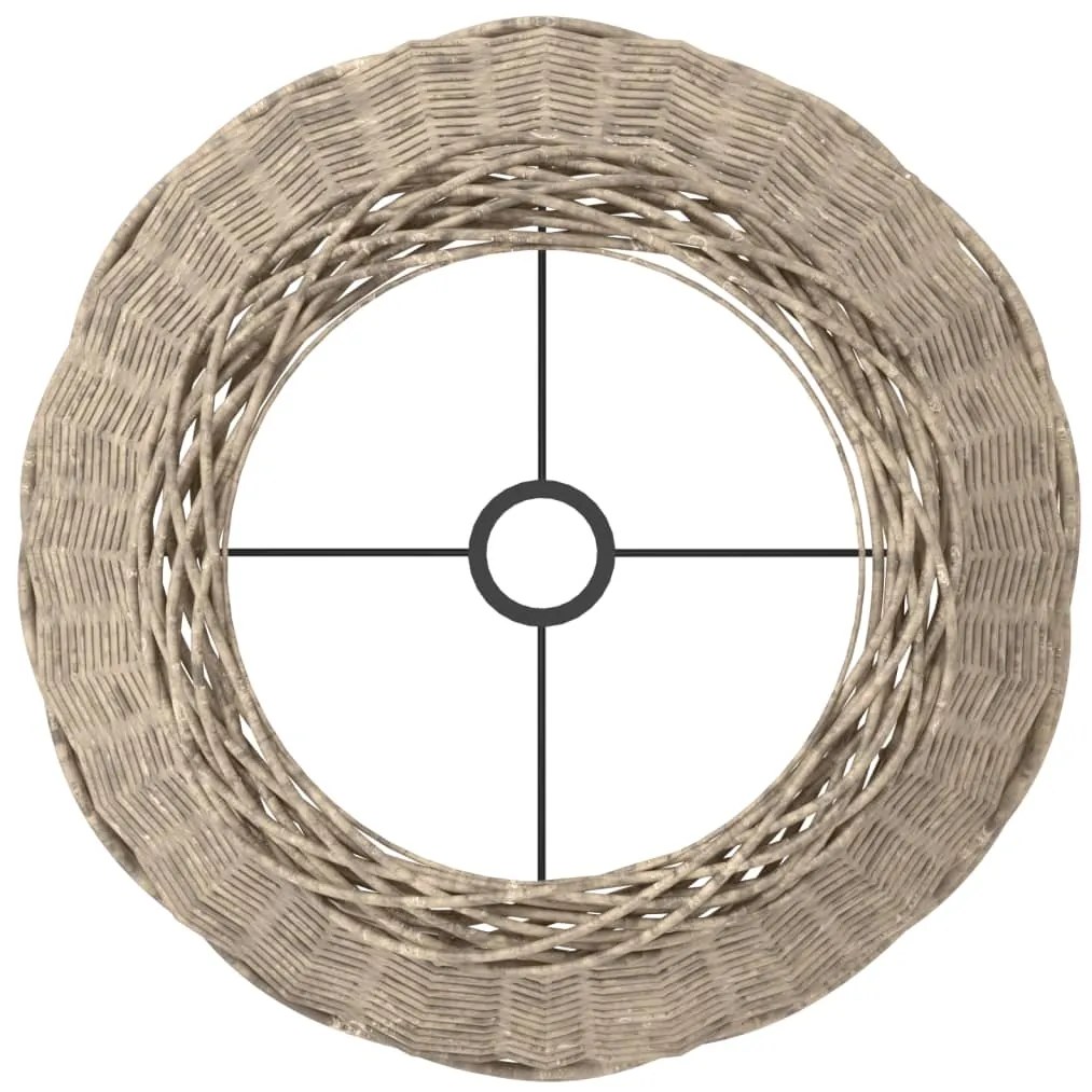 vidaXL Καπέλο Φωτιστικού Καφέ Ø45x28 εκ. από Wicker