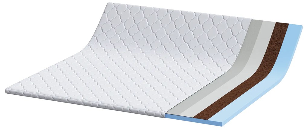 vidaXL Στρώματα Λευκό 180 x 200 cm Πολυεστέρας χωρίς κόλλα