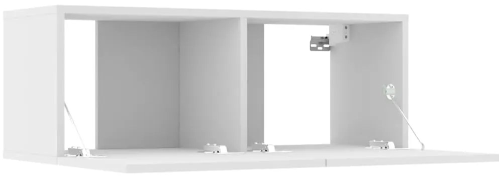 vidaXL Έπιπλα Τηλεόρασης 2 τεμ. Λευκά 80x30x30 εκ. Επεξεργασμένο Ξύλο