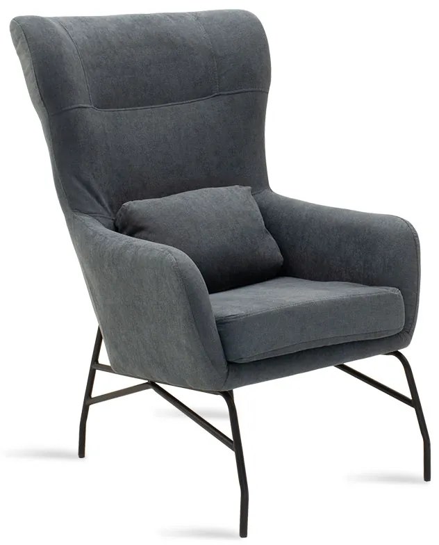 Intrahome Πολυθρόνα - μπερζέρα ATLASELLA Intrahome με ύφασμα γκρι 66x81x102εκ | SKU: INTRAPA-135111126