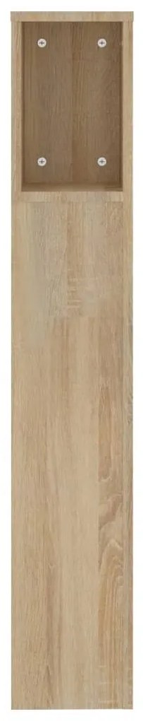 Κεφαλάρι Με Αποθηκευτικό Χώρο Sonoma Δρυς 200x18,5x104,5 εκ. - Καφέ