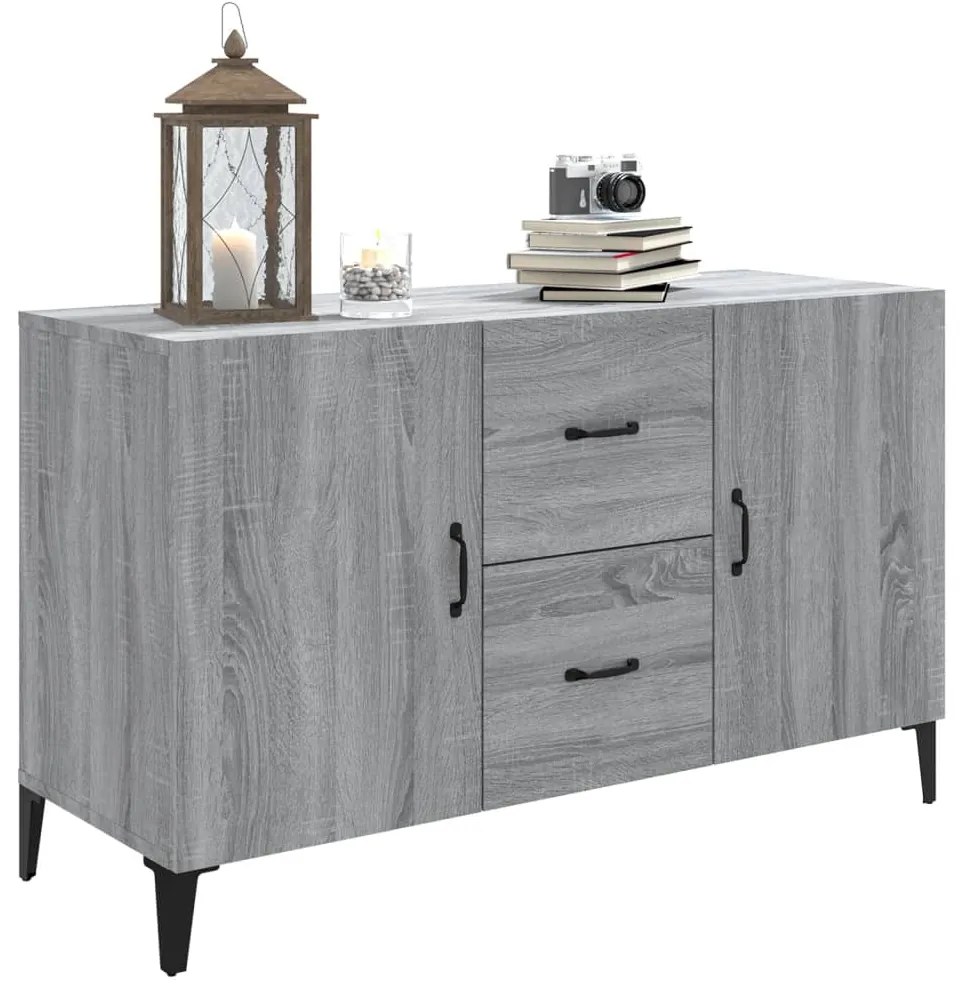 vidaXL Μπουφές Γκρι Sonoma 100 x 36 x 60 εκ. από Επεξεργασμένο Ξύλο