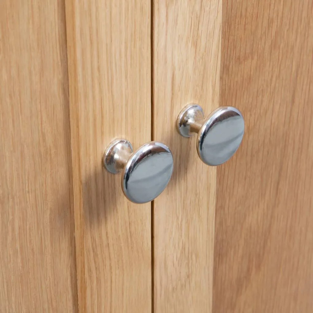 vidaXL Ντουλάπι Γωνιακό 80 x 33,5 x 78 εκ. από Μασίφ Ξύλο Δρυός