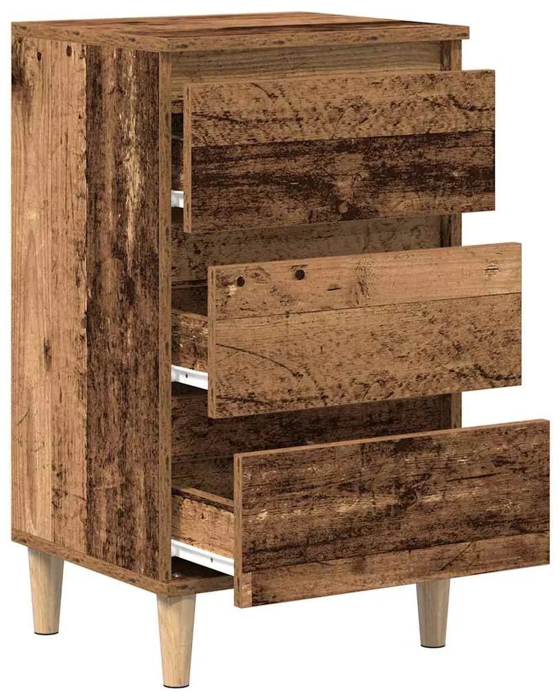 vidaXL Κομοδίνο Παλιό ξύλο 40 x 35 x 70 εκ. Επεξεργασμένο ξύλο