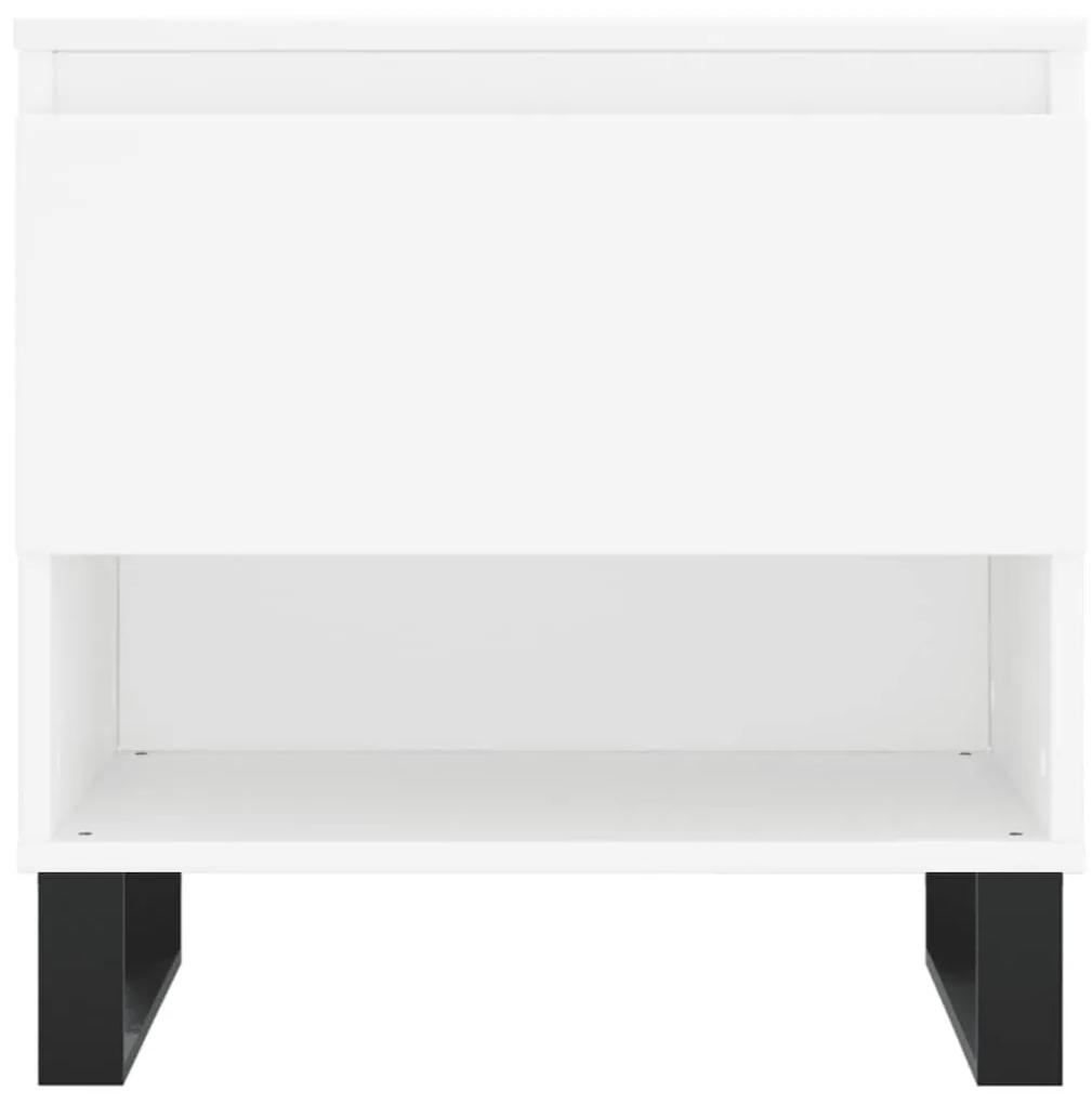 Τραπεζάκια Σαλονιού 2 τεμ. Λευκά 50x46x50 εκ Επεξεργασμένο Ξύλο - Λευκό
