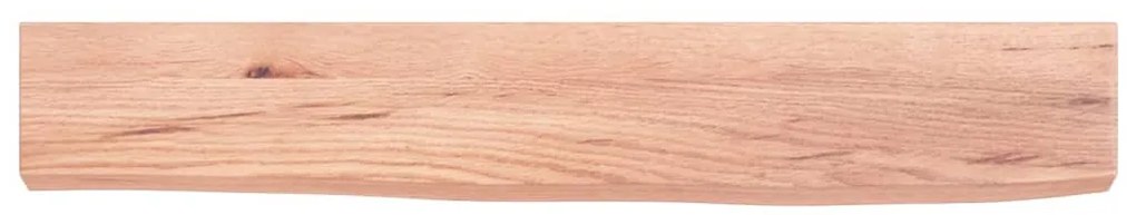 vidaXL Ράφι Τοίχου Ανοιχτό Καφέ 60x10x4 εκ. Επεξεργ. Μασίφ Ξύλο Δρυός
