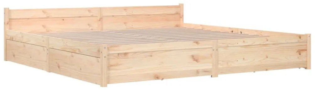 vidaXL Πλαίσιο Κρεβατιού με Συρτάρια 200 x 200 εκ.