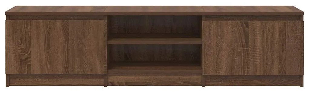 vidaXL Έπιπλο Τηλεόρασης Καφέ Δρυς 140x40x35,5 εκ. από Επεξεργ. Ξύλο