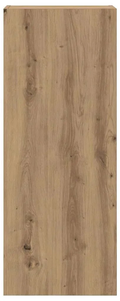 vidaXL Ντουλάπι Τηλεόρασης Τοίχου Artisan Oak 40,5 x 30 x 102 εκ.