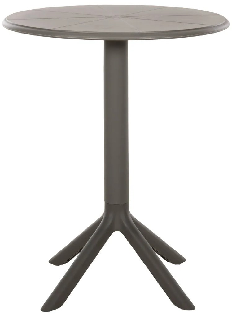 ΤΡΑΠΕΖΙ ΠΟΛΥΠΡΟΠΥΛΕΝΙΟΥ ΣΤΡΟΓΓΥΛΟ TERRIN HM6124.15 OLIVE GREEN Φ60x75Υεκ.