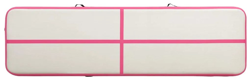 vidaXL Στρώμα Ενόργανης Φουσκωτό Ροζ 600 x 100 x 15 εκ. PVC με Τρόμπα