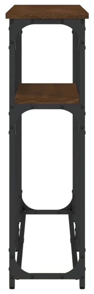 vidaXL Τραπέζι Κονσόλα Καφέ Δρυς 145x22,5x75 εκ. Επεξεργασμένο Ξύλο