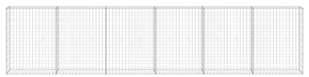 vidaXL Συρματοκιβώτιο Τοίχος 300x30x100 εκ. Γαλβαν.Χάλυβας + Καλύμματα