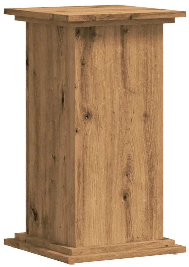 vidaXL Βάσεις Φυτών Αρτισιανή Δρυς 33x33x60 εκ. Επεξ. Ξύλο