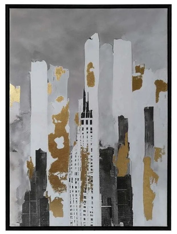 Κάδρο Skyscraper 147-223-070 50x3x70cm Multi Κάθετοι Canvas