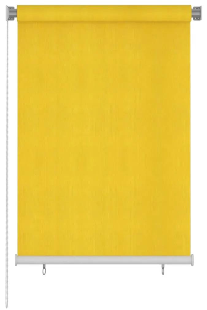 Στόρι Σκίασης Ρόλερ Εξωτερικού Χώρου Κίτρινο 100 x 140 εκ. HDPE