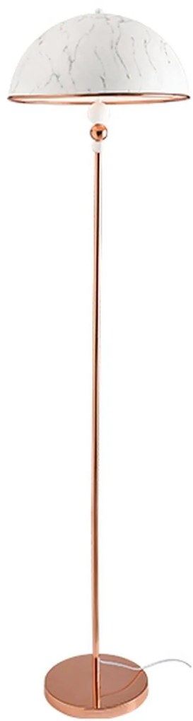 Φωτιστικό Δαπέδου DCR171181F White &amp; Copper Metal