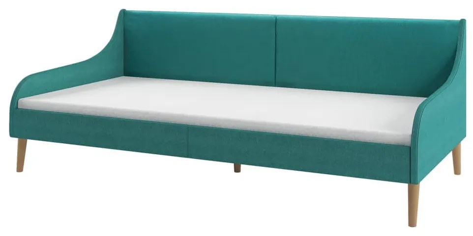 vidaXL Πλαίσιο Daybed Πράσινο Υφασμάτινο + Στρώμα Αφρού Μνήμης